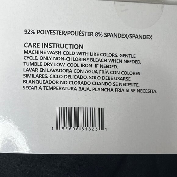 Bobbie Brooks Ladies Yoga Pants 2X Black Fold Over Waistband  2 Packages NWT - Picture 5 of 8